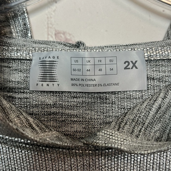 Savage X Fenty Chain Reaction Hooded Long Sleeve Tee - Picture 8 of 14